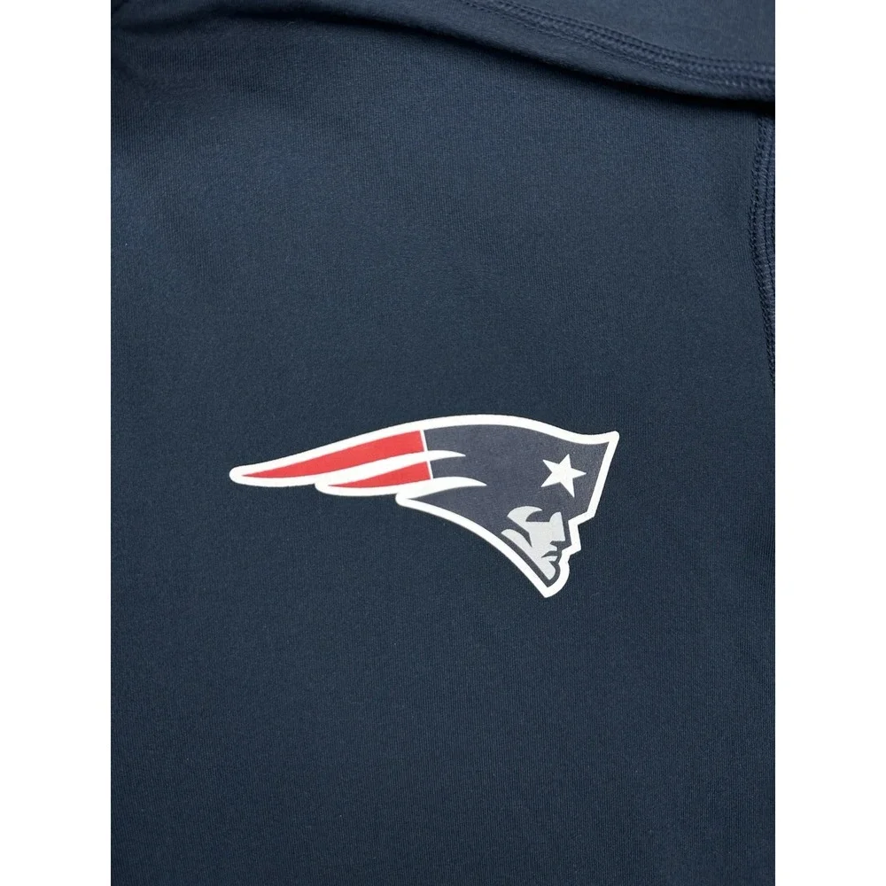 Nike NFL New England Patriots Dri-FIT Quarter Zip Pullover Navy Blue Mens Large